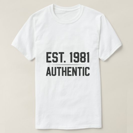 T-shirt t shirt à thème année 1981 (Design devant)