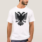 T-shirt t shirt aigle albanais albanian eagle shirts (Devant)