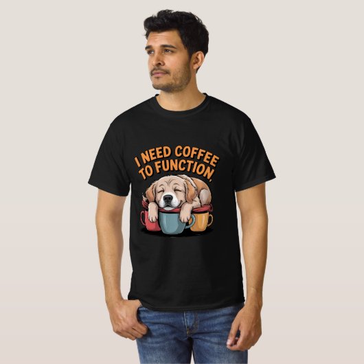 T-shirt "T-Shirt Amusant Chien - Joli Tee Humour Coupe" (Devant entier)