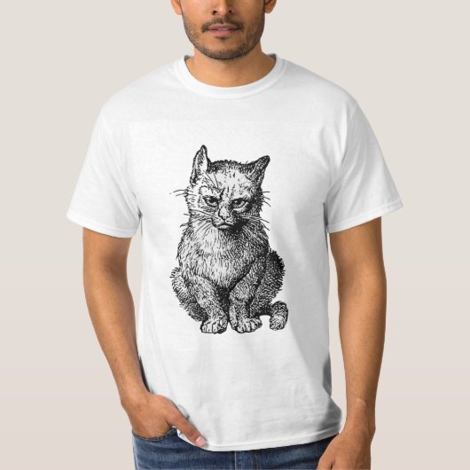 T-shirt T-Shirt, animal de chat mignon (Devant)