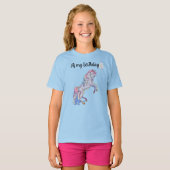 T-shirt T shirt avec licorne (Devant entier)