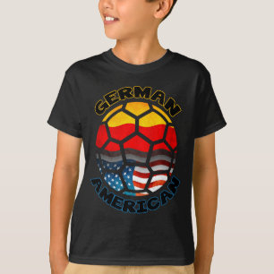 T-shirt T Shirt Balle de Football Germano-Américain