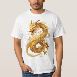 T-shirt T-Shirt-Bold & Style De Dragon Chinois Majestueux