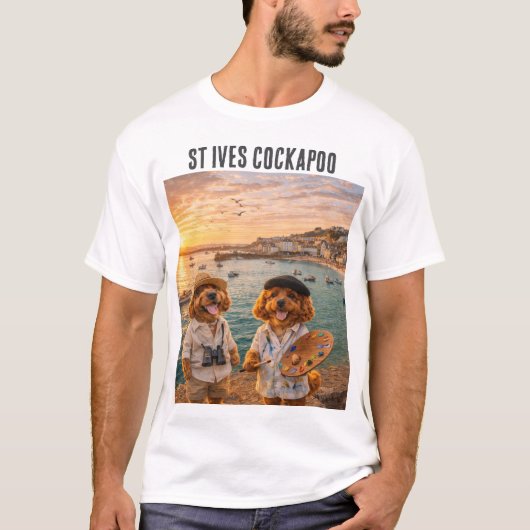 T-shirt T Shirt Cadeau Cockapoo St Ives (Devant)