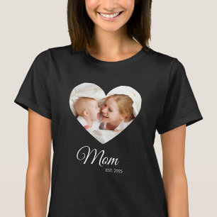 T-shirt *T-shirt Cadeau Fête des Mères avec Photo de Maman