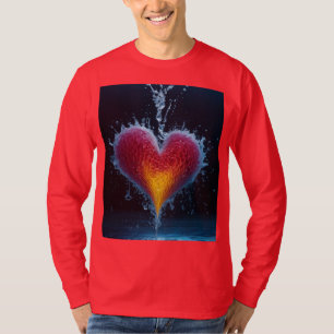 T-shirt T-shirt"Cascade de Crimson : Dilution dynamique en