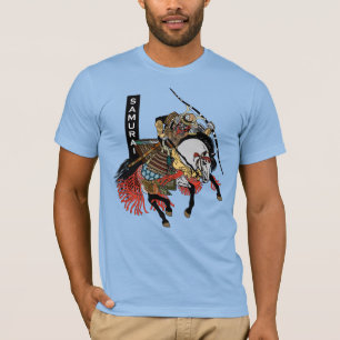 T-shirt T-Shirt, cavalier japonais samouraï
