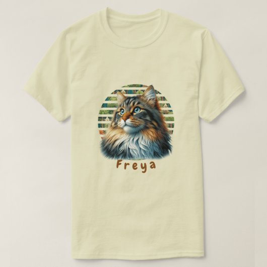 T-shirt T-Shirt, Chat norvégien (Design devant)
