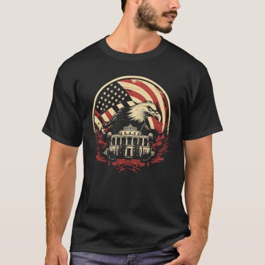 T-shirt "T-Shirt classique américain de l'aigle et de la M (Devant)