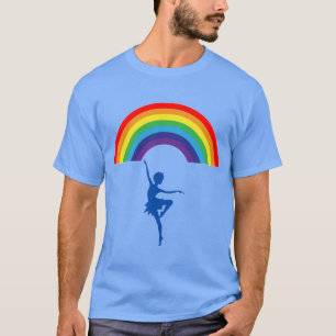 T-shirt "T-shirt coloré de danse arc-en-ciel