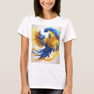 T-shirt "T-shirt coloré jaune et bleu - Stand O