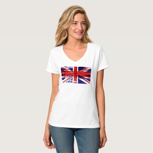 T-shirt T-Shirt, Cool du pavillon britannique - Angleterre (Devant entier)