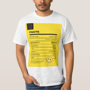 T-shirt "T-shirt Cool Guy Facts : Découvrez T fascinant"