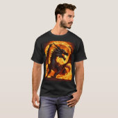 T-shirt "T-shirt couleur dragon lunaire" (Devant entier)