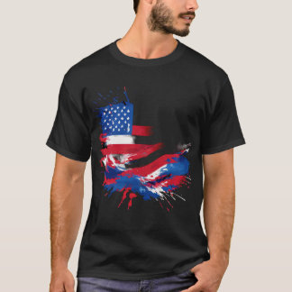 T-shirt "T-shirt couleurs du drapeau patriotique américain