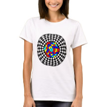 "T-Shirt d'Art Géométrique Moderne – Motif Abstrai