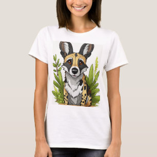 T-shirt "T-Shirt de chien sauvage et unique en Afrique - C