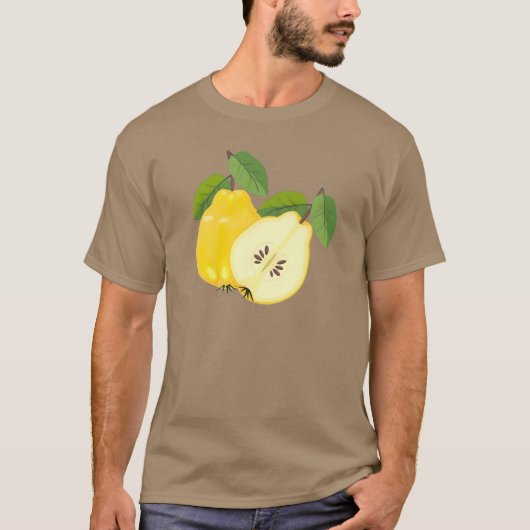 T-shirt "T-shirt de fruits de coing | Vêtements Fruits mig (Devant)