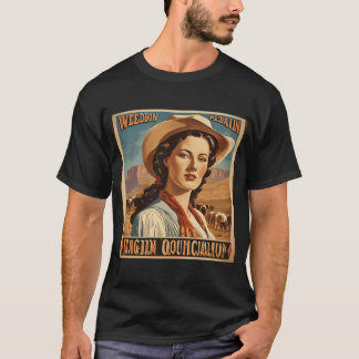 T-shirt "T-shirt de l'affiche féminine Vintage, chemises d