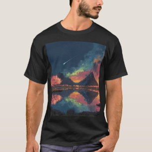 T-shirt "T-shirt de réflexion sur les montagnes cosmiques