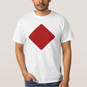T-shirt T-shirt, Diamant Rouge, Symbole de carte à jouer