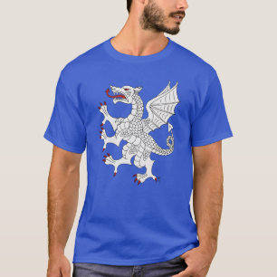 T-shirt T Shirt Dragon Rampant (Blanc)