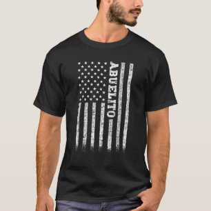 T-shirt T-shirt, drapeau américain d'Abuelito