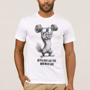 T-shirt T‑Shirt Drôle de Gym Écureuil – Écureuil de Levage