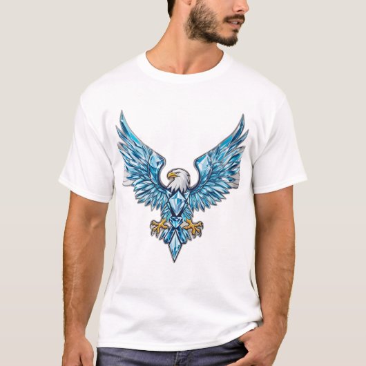 T-shirt "T-shirt Eagle en cristal de victoire" (Devant)