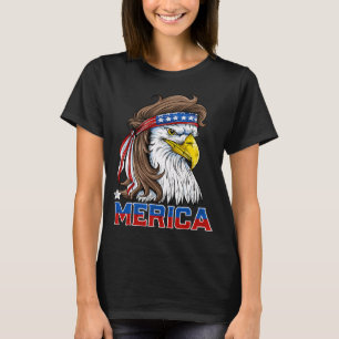 T-shirt T Shirt Eagle Mullet 4 juillet Drapeau Américain M