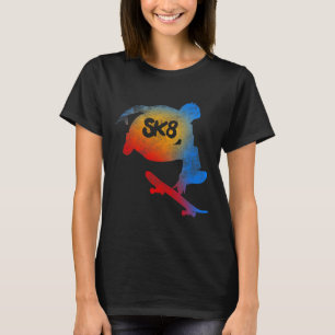 T-shirt T Shirt Évolution Skateboarding Cool Sk8 Skateur T