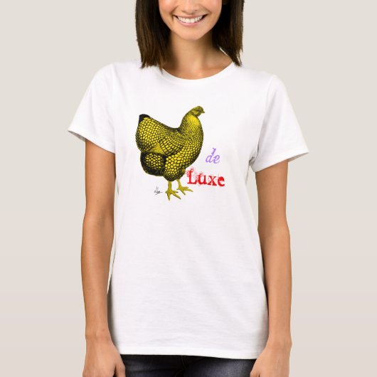 T-shirt T Shirt femme poule de luxe (Devant)