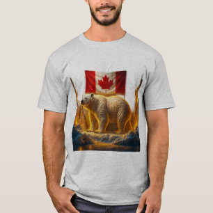 T-shirt "T-shirt fière canadien ours polaire – Majestueuse