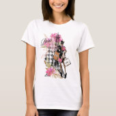 T-shirt T-Shirt, fille shopping Paris Harlequin (Devant)