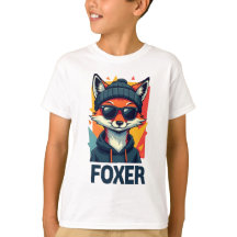 "T-Shirt Foxer Enfants - Fun & Jouer Fox Design po