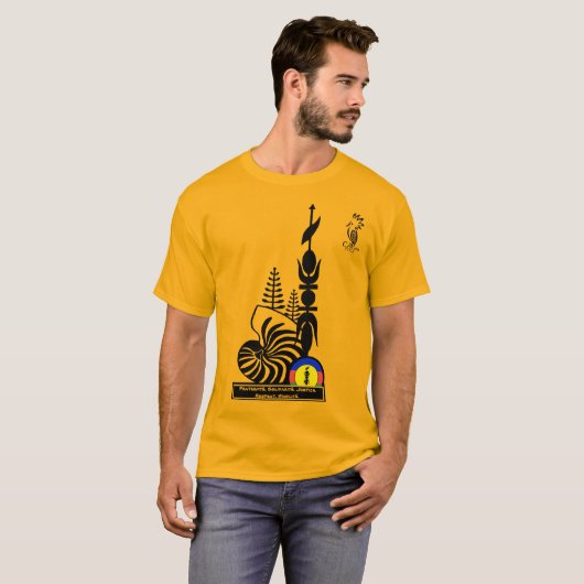 T-shirt T-shirt/Fraternité. Solidarité. Justice. R (Devant entier)