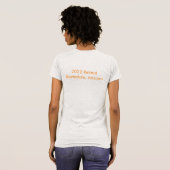 T-shirt T-shirt, gris avec logo de luciole (Dos entier)