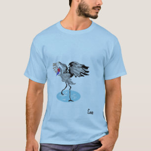 T-shirt T-shirt, Grue d'oiseaux