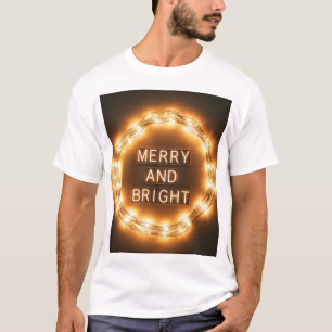 T-shirt "T-shirt homme de Noël joyeux et brillant - Festiv