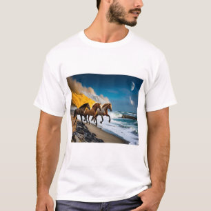 T-shirt "T-shirt homme du majestic Horse - Style équestre
