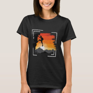 T-shirt T Shirt Homme Femme Garçon Rock Climbing Vintage R