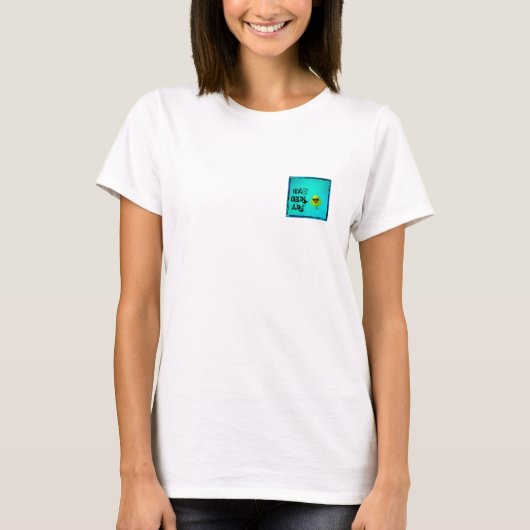 T-SHIRT T=SHIRT-I AM JOUANT JUSTE DANS LE SABLE (Devant)