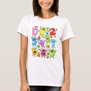 T-shirt T Shirt Journee Chiffres Dessin Anime Drôle Maths