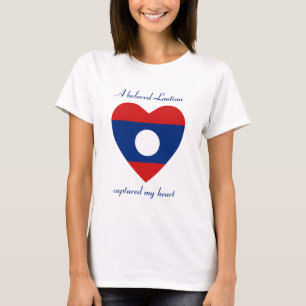 T-shirt T-Shirt, l'amour du drapeau laotien
