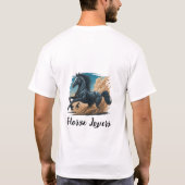 T-shirt T Shirt - Les amateurs de chevaux (Dos)