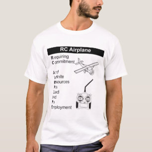 T-shirt T-Shirt, l'explication de l'avion très amusant RC