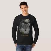 T-shirt T-Shirt, loup d'Alaska (Devant entier)