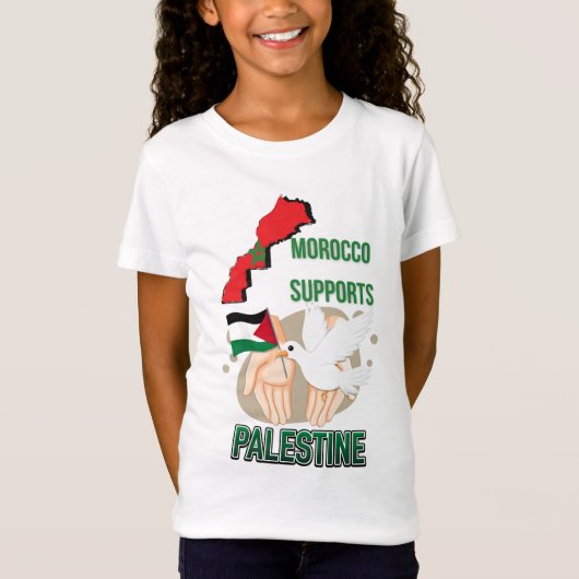T-Shirt T-shirt-maroc-soutient-palestine (Devant)