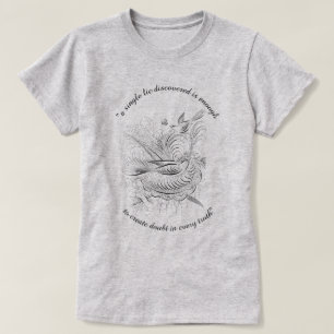 T-shirt T-Shirt, message à l'oiseau