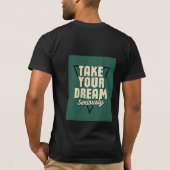 T-shirt "T-shirt motivational vert foncé" (Dos)